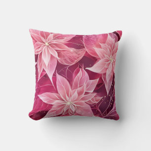 Coussin Poinsététie rose pâle