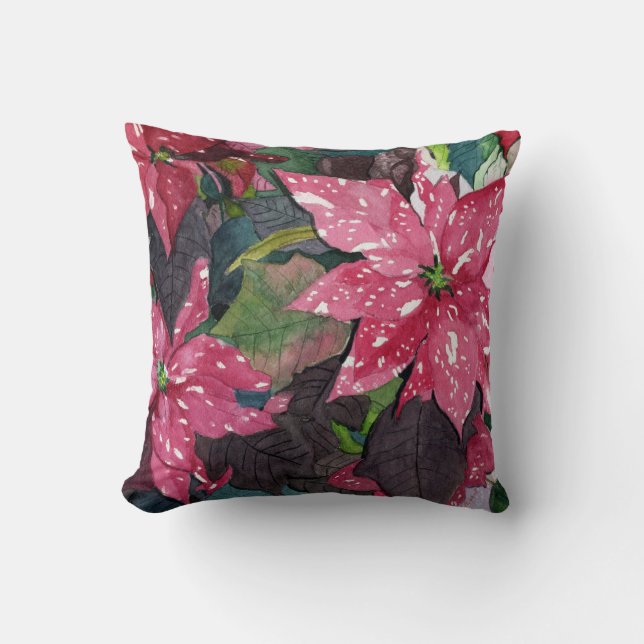 Coussin Poinsettia (Recto)
