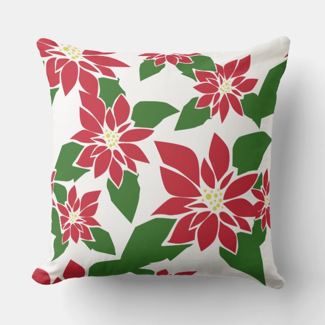 Coussin Poinsettia (Recto)