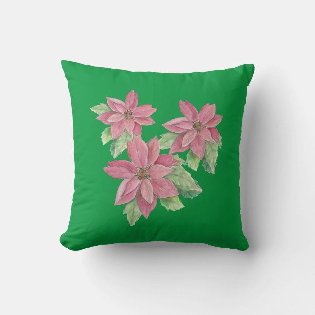 Coussin Poinsettia (Recto)