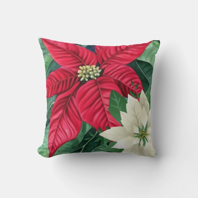 Coussin Poinsettia (Recto)
