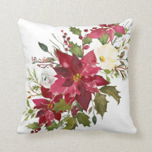 Poinsettia d'aquarelle de Noël