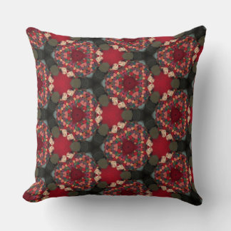 Coussin Poinsietta Trifecta  Abstract Design.ll