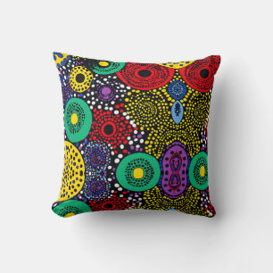 Coussin Point Abstrait art 1