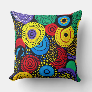 Coussin Point Abstrait art 4