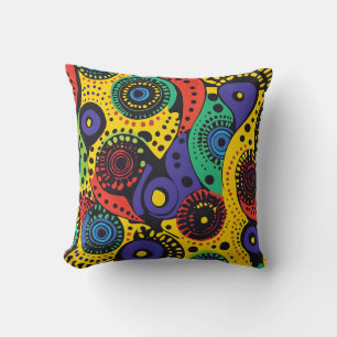 Coussin Point Abstrait art 6
