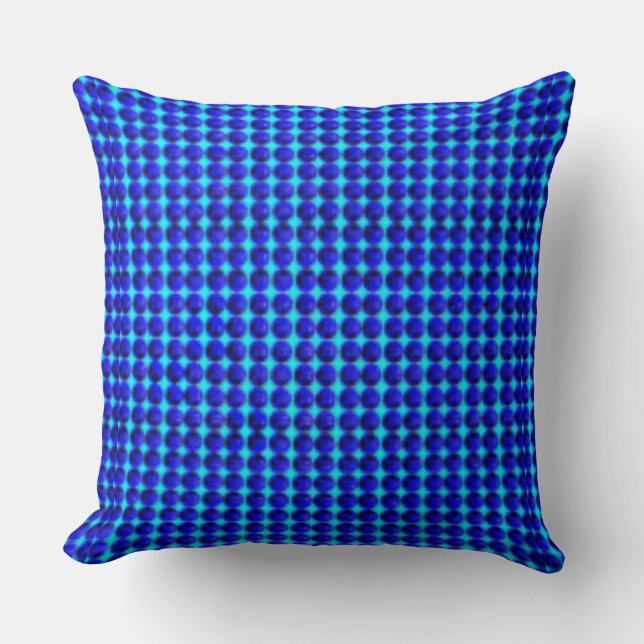 Coussin Point bleu grand (Recto)
