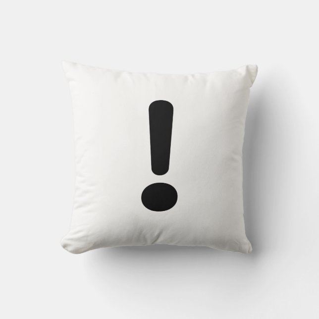 Coussin Point d'exclamation (Recto)