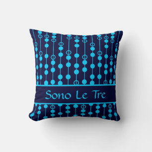 Coussin Point linéaire #3 @ SonoLeTre avec le monogramme