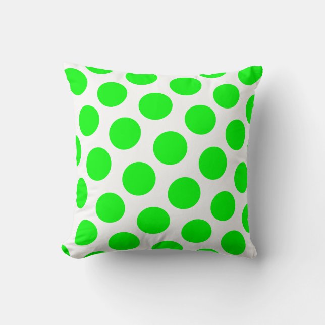 Coussin Point Polka Lime (Recto)