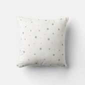 Coussin Point Polka Vert Sage (Recto)