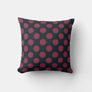 Coussin Pointe de la Bourgogne et de la Polka noire
