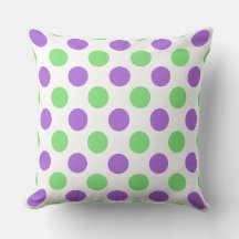 Coussin Pointe Polka Grand Personnalisé