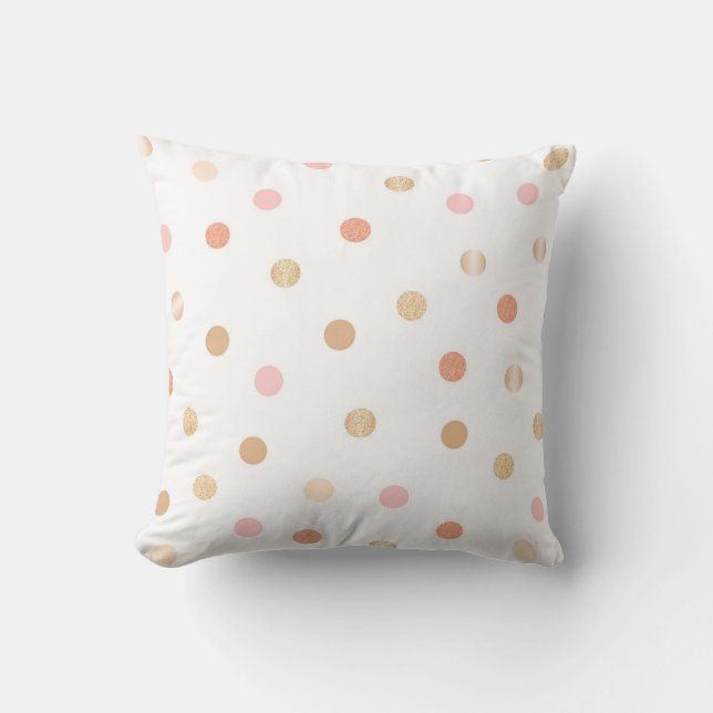 Coussin Pointe rose et poche (Recto)