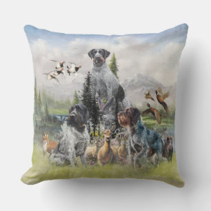 Coussin Pointer à poil dur allemand