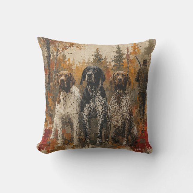 Coussin Pointer allemand à poil court  (Recto)
