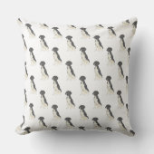 Coussin Pointer allemand (Noir & Blanc) (Recto)