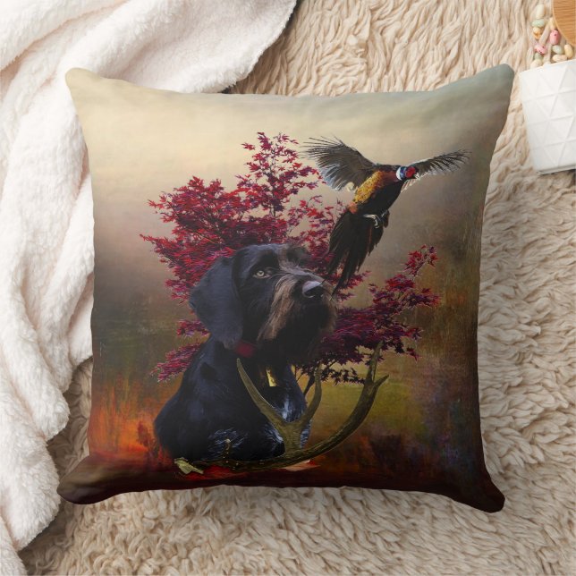 Coussin Pointeur À poils durs allemand (Couverture)