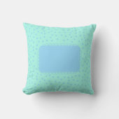 Coussin Points bébé verts et bleus (Recto)