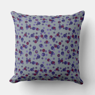 Coussin Points Berry, Violet et Violet