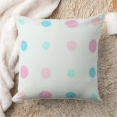 Coussin Points Bleus et Pêche (Couverture)