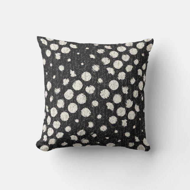Coussin Points cassés monochromes brossé Arrière - plan te (Recto)