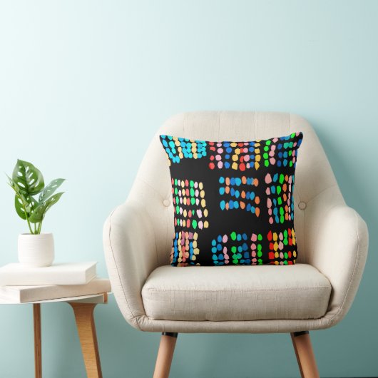 Coussin Points colorés (Chaise)