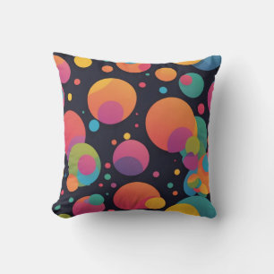 Coussin Points colorés géants