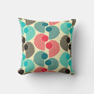Coussin Points colorés : motif abstrait sans soudure.