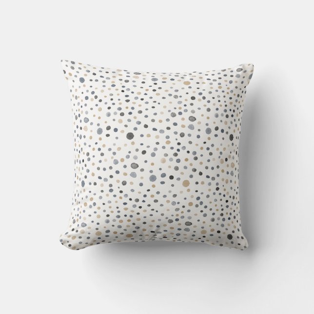 Coussin Points D'Aquarelle Lars Confetti Jeter L'Oreiller (Recto)