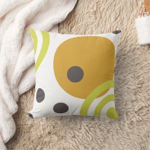 Coussin Points de cercles Abstraits