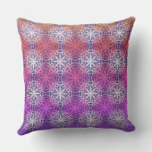 Coussin Points de polka Mandella arc-en-ciel (Verso)