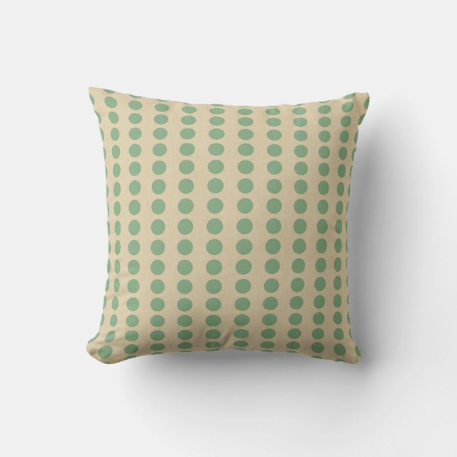 Coussin Points d'humeur épicée de la feuille de baie (Recto)