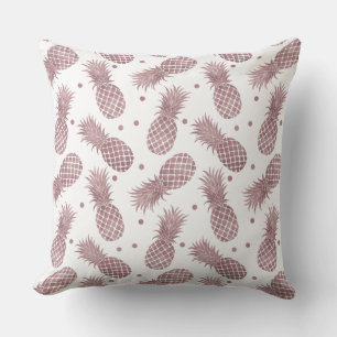 Coussin Points d'or rose Ananas