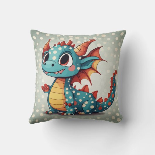 Coussin Points dragons (Verso)