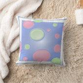 Coussin POINTS en bleu (Couverture)