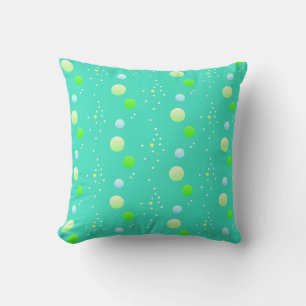 Coussin Points esthétiques verts aqua clairs