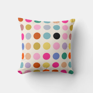 Coussin Points géométriques Vintages colorés