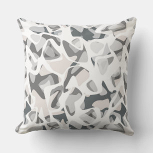 Coussin Points gris clair motif Abstrait tacheté