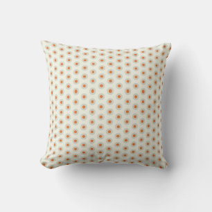 Coussin Points gris foncé avec centre jaune pp3