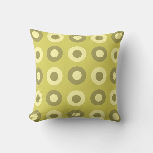 Coussin Points MiSiècle Rétro Chartreuse (Recto)