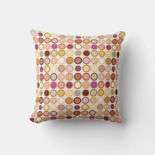 Coussin Points modernes du milieu du siècle - beige & neut