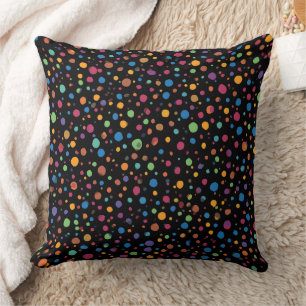 Coussin Points multicolores vifs