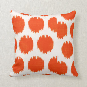 Coussin Points MW Ikat, Place Orange