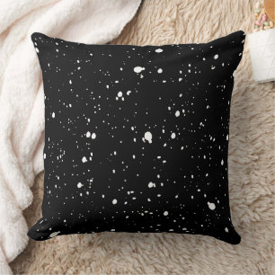 Coussin Points noirs et blancs Motif Art simple