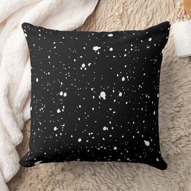 Coussin Points noirs et blancs Motif Art simple (Couverture)