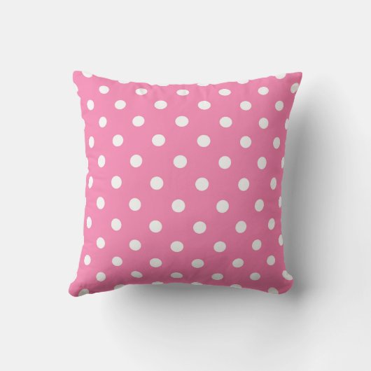 Coussin Points Pink & White (Verso)