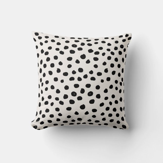 Coussin Points posters de animaux Noir Et Blanc Dalmatie (Recto)