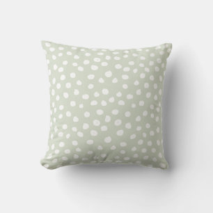 Coussin Points posters de animaux Sage Vert Et Blanc