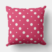 Coussin points roses et blancs (Verso)